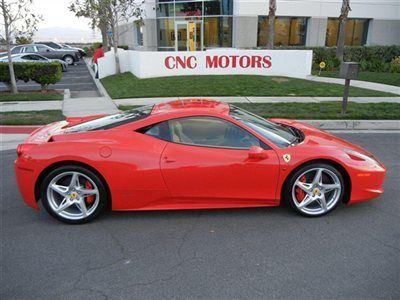 2010 ferrari 458 italia coupe low miles 4k / loaded / daytona seat / front lift