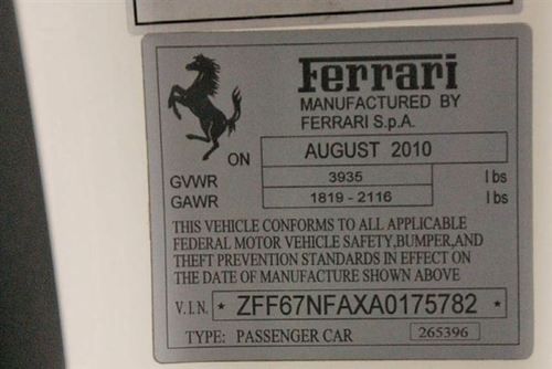 2010 Ferrari 458 Italia, US $233,000.00, image 12