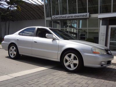Type-s tl 3.2l silver sunroof locks excellent one homelink remote control system