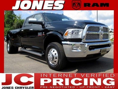 New 2013 ram 3500 4wd crew cab laramie diesel drw msrp $63090 black