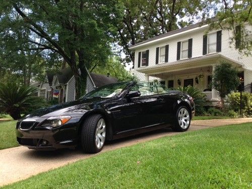 2005 black bmw 645ci convertible