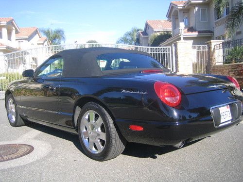 2002 ford thunderbird black  superb condition