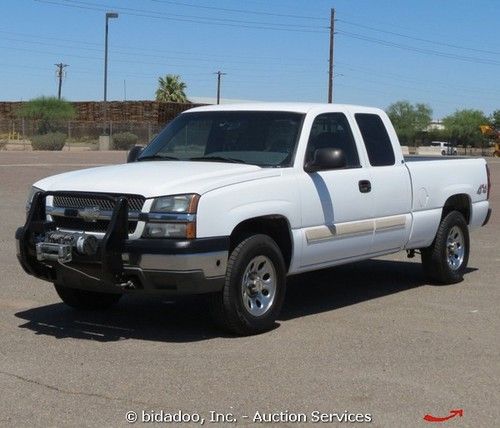 2005 chevrolet silverado ext cab 4x4 pickup truck 5.3l winch power tonneau a/c