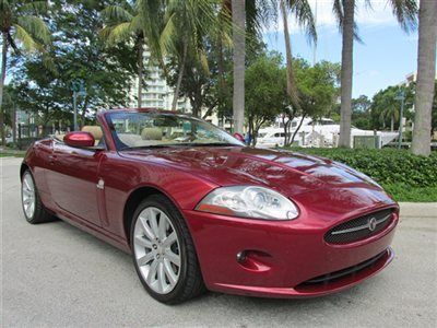 Radiance red jaguar xk8 convertible premium leather navi loaded