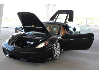 F430 Cabriolet.  Nero Black w/ Tan Leather, Glass Bonnet, Clean Carfax., US $139,000.00, image 36