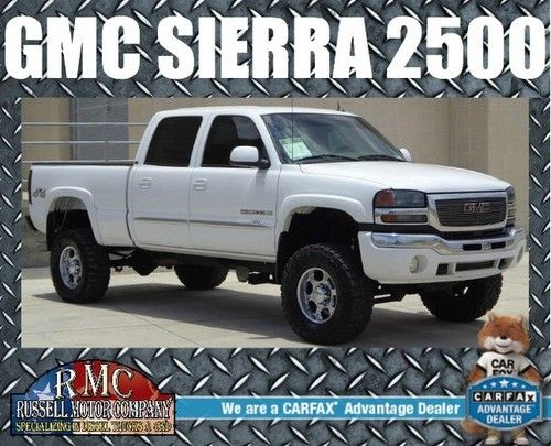 2005 gmc sierra 2500 4x4 lt package crew cab heated leather texas truck