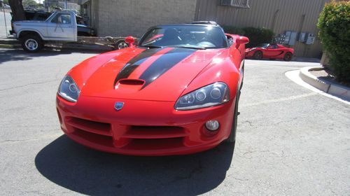 Beautiful red dodge viper