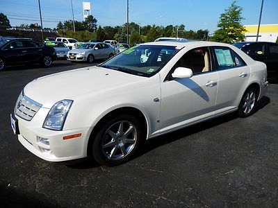 2007 cadillac sts awd white diamond pearl