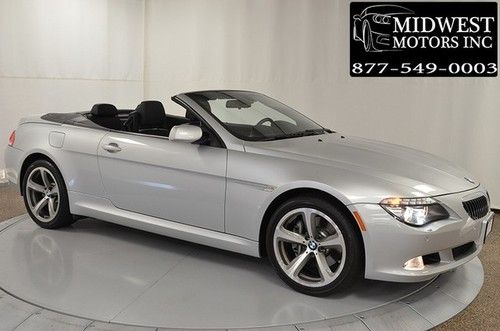 2010 bmw 650i convertible silver sport pkg comfort access one owner