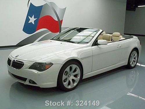 2005 bmw 645ci convertible sport heated leather nav 21k texas direct auto