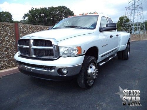 05 ram 3500 slt drw 4wd cummins quadcab longbed dually tx!