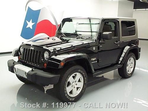 2010 jeep wrangler sahara convertible 4x4 6spd 18's 42k texas direct auto