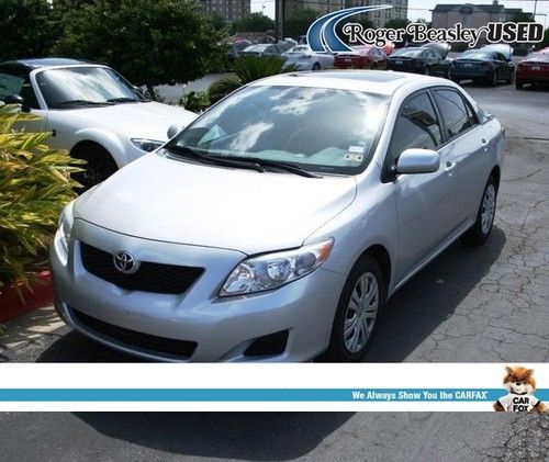 2009 toyota corolla xle sedan automatic silver sunroof cruise control aux input