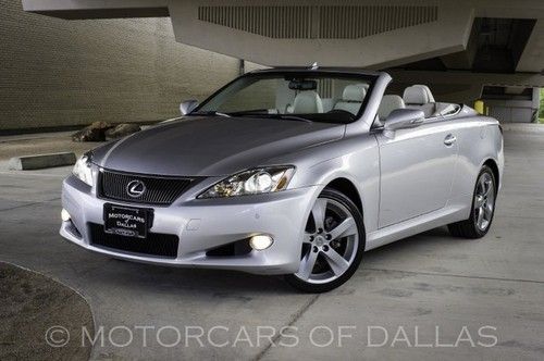 2010 lexus is250c navigation sat. radio rear ac convertible heated/cooled seats