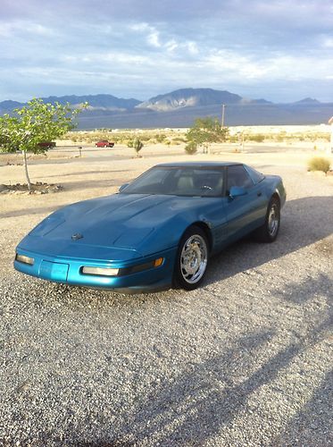 1994 teal blue corvette,great condition new engine/trans.all receipts since new