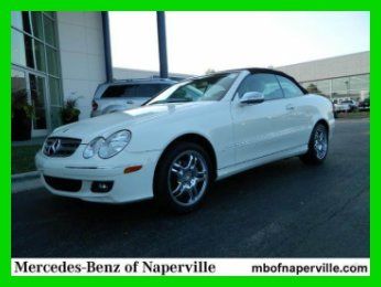 2008 white mercedes benz clk350 convertible