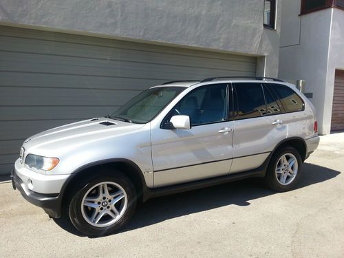 2003 bmw x5 4.4i titanium silver metallic suv automatic v8 66k miles 4 dr clean