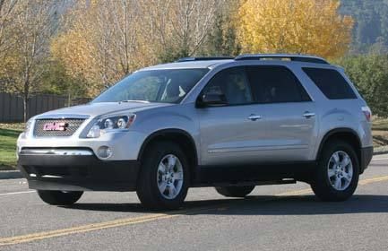 2008 gmc acadia slt-2 awd w/ touch screen navigation, 2 panel sunroof