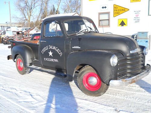 1953 chevy 3100 short box pickup truck street rod rat rod v8 350 automatic trans