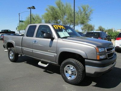 2007 gray 6.0l v8 automatic miles:75k extended cab pickup truck