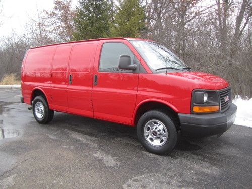 2007 gmc savana 3500 1-ton express cargo van 4.8l v8 auto a/c no windows nice!!