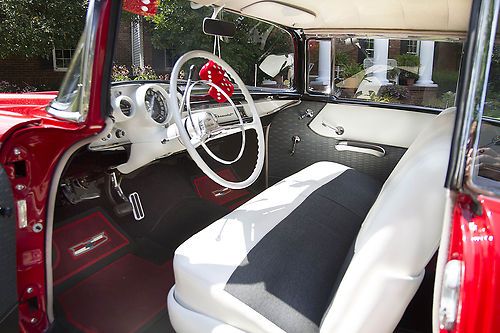 Chevrolet 1957 Bel Air Vermilion Red and Pearl White, US $52,000.00, image 5
