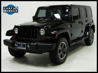 2012 jeep wrangler unlimited 4wd sahara navigation leather heated seats loaded