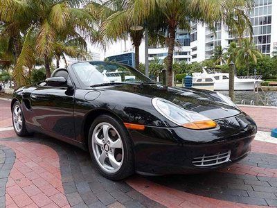 Florida nice porsche boxter convertible power top leather 5spd have fun for less