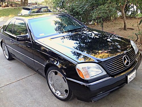1995 mercedes benz s500 coupe, black, amg, lorenser, fully loaded, one of a kind