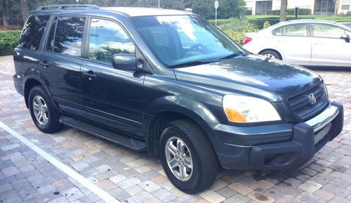 2004 honda pilot ex-l dvd player, leather, no accidents original only owner