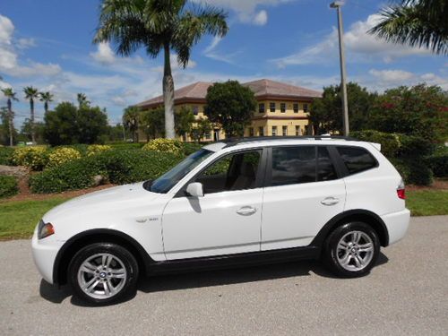 Beautiful 2006 florida bmw x3 3.0 awd! panoramic roof  florida rust free!