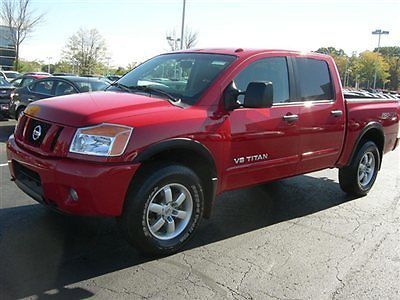 2012 titan pro-4x crew cab, 4x4, rockford, tow, bluetooth, 19761 miles