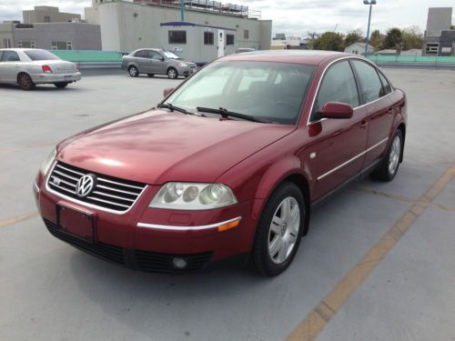 2003 volkswagen passat w8 sedan awd 4-door 4.0l 4-motion "no reserve"