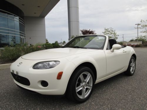 2008 mazda miata mx-5 sport 5 speed manual white low miles extra clean