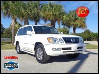 2006 lexus lx 470 4wd navigation/rear camera &amp; more! carfax cert only 65k miles!