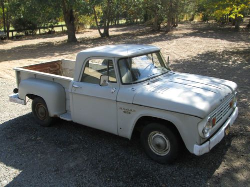 1966 dodge* d-100 stepside* 4 speed manual* california survivor* runs* drives*~