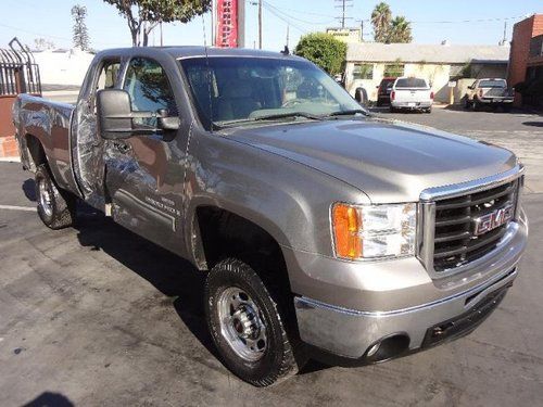 2008 gmc sierra 2500hd sle 4wd damaged turbo diesel runs! good cooling! l@@k