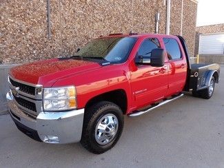 2009 chevrolet silverado 3500 ltz crew cab dually duramax diesel-4x4-flatbed