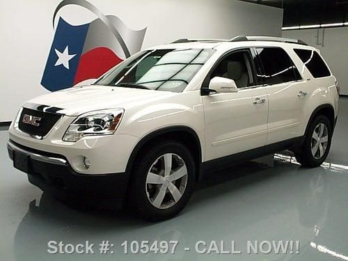 2012 gmc acadia awd slt-1 dual sunroof rear cam dvd 16k texas direct auto