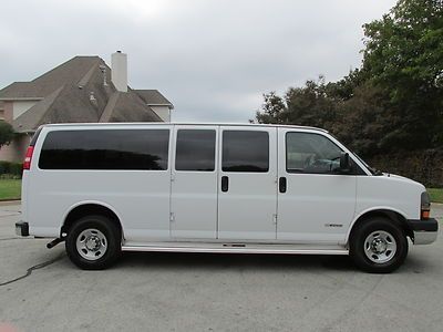 2006 chevrolet express 15 passenger van dual ac &amp; heat  power equipment