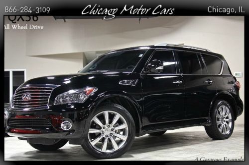 2012 infiniti qx56 7-passanger deluxe touring pkg navigation rear entertainment