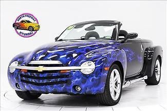 2006 chevrolet ssr 6.0l v8 flames chrome wheels carpeted bed w/wood slats gauges