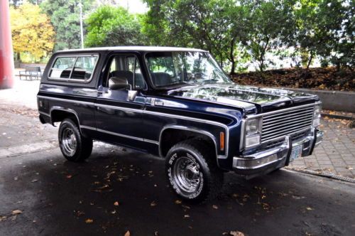1980 chevrolet k5 blazer silverado 4x4 automatic midnight blue