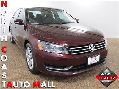 2013(13)passat se maroon/black fact w-ty only 10k heat sts keyless phone cd chgr