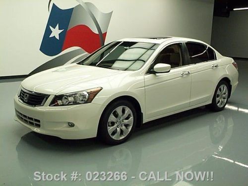 2010 honda accord exl sedan sunroof nav htd leather 54k texas direct auto