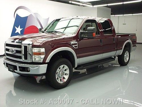 2008 ford f-250 lariat crew diesel 4x4 htd leather 78k texas direct auto
