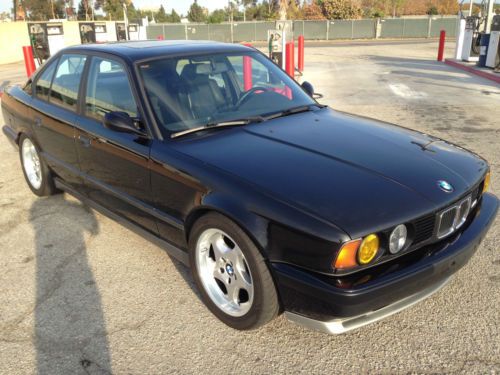 1993 bmw m5 schwarz ii black leather dinan parts staggered wheels runs perfect