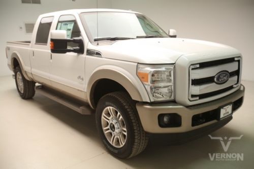 2013 king ranch crew 4x4 fx4 navigation sunroof leather heat 20s aluminum diesel