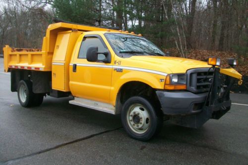 Ford f-550 superduty 4x4 diesel powerstroke dump truck plow municipal town owned
