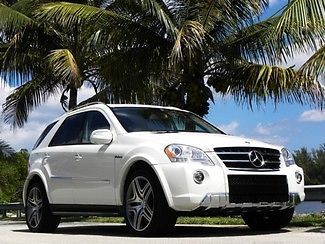 2009 mercedes ml63!503hp white w/ cashmere navi keyless dynamic seats no reserve